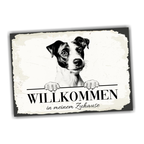 Hundeschild Willkommen Zuhause Jack Russell Terrier Schild