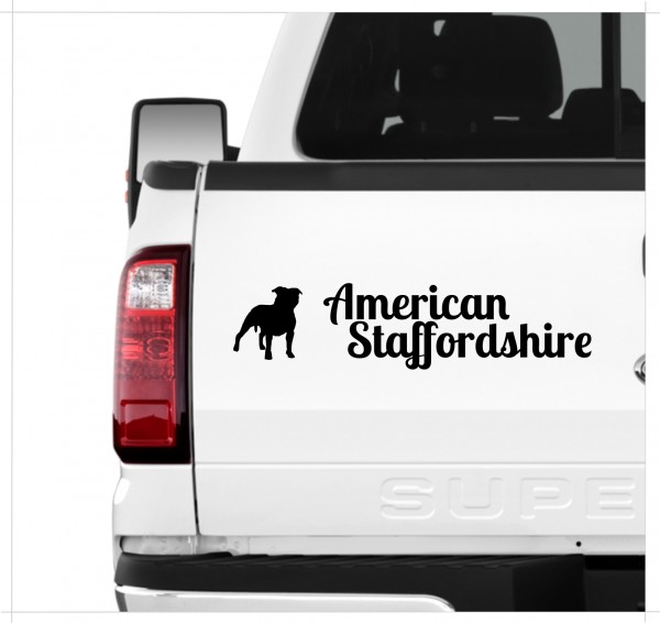 American Staffordshire Terrier USA AmStaff Pit Bull Terrier Dog 3er Set AUTOAUFKLEBER Aufkleber Hunde Hundemotiv by SIVIWONDER
