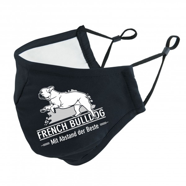 French Bulldog Frenchie Französische Bulldogge Bully mit Abstand Maske Mund Nasenschutz Behelfsmaske funny Sprüche by Siviwonder