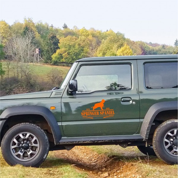 Jagdgebrauchshund Springer Spaniel Aufkleber Auto Hund Jäger Jagd Pointer Sticker