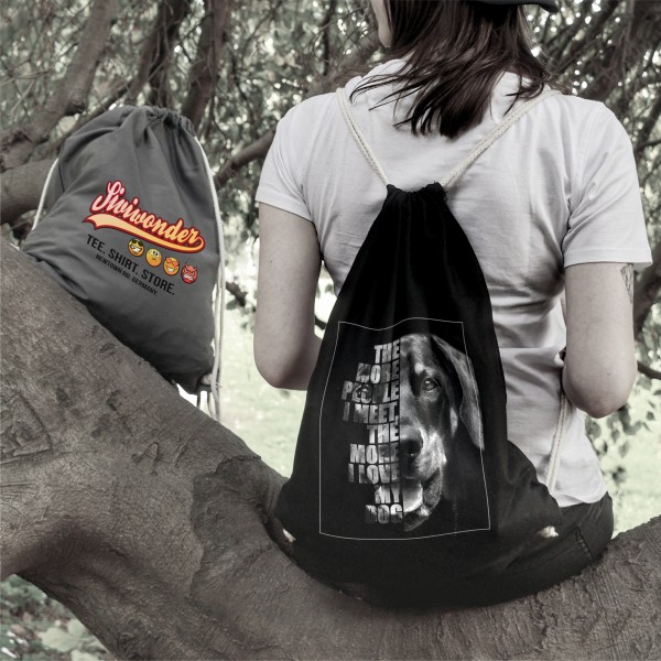 Dobermann Turnbeutel Face Hundemotiv Dobi Dobie Doberman Pinscher