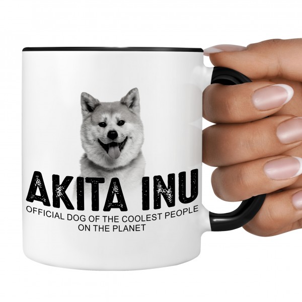 Akita Inu Japan Small Japanese Dog Official Dog cool Leute lustig Dog Tasse Kaffeetasse Kaffeebecher happy Design by Siviwonder