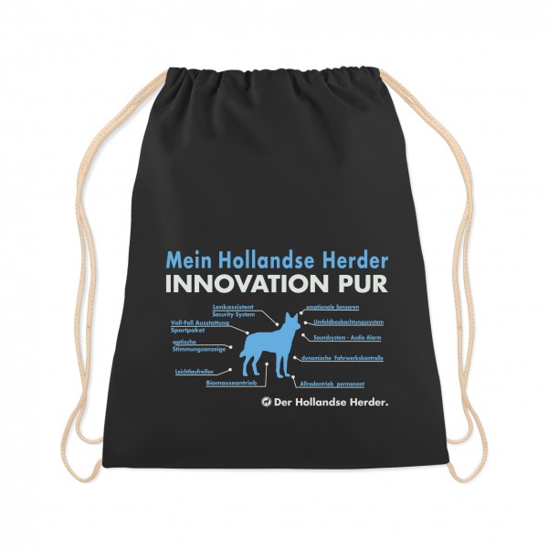 Hollandse Herder Turnbeutel Innovation Hundemotiv Herdershond Schäferhund Schwarz