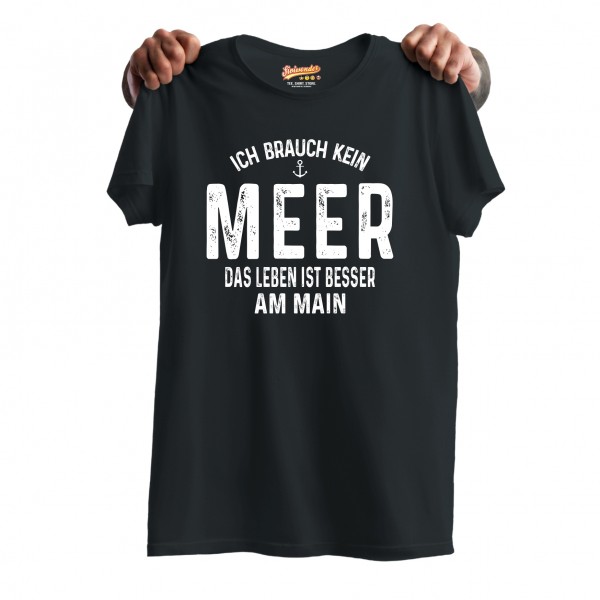 Main Sportboot Boot Shirt Meer Unisex T-Shirt Motorboot Kapitän Wasser Bootsfahrer Frankfurt