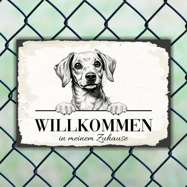 Hundeschild Willkommen Zuhause Chiweenie Schild Achtung Spruch