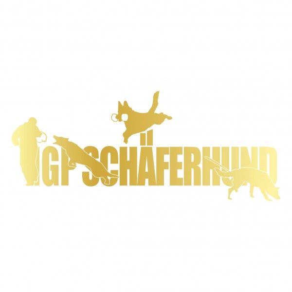Aufkleber Hundemotiv Rasse IGP IPO Begleithund Prüfung Internationale Prüfungsordnung Gebrauchshudeprüfung Fährte Schutzdi