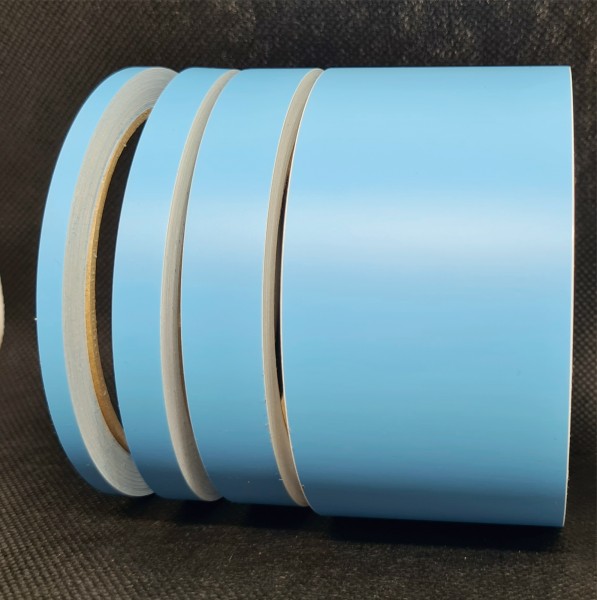 Zierstreifen Matt lichtblau blau hellblau 5mm in in 10 m Länge für Auto Boot Klebeband Dekorstreifen Tuningstreifen Autofolie Siviwonder