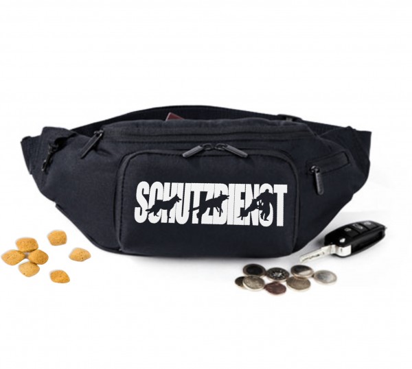 Schutzdienst Hundesport Hundemotiv Gürteltasche Polizei Hund Stickerei Schutzdienst bestickt