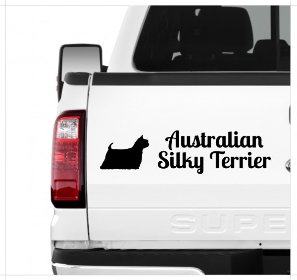 Australian Silky Terrier Dog 3er Set AUTOAUFKLEBER Aufkleber Hunde Hundemotiv by SIVIWONDER