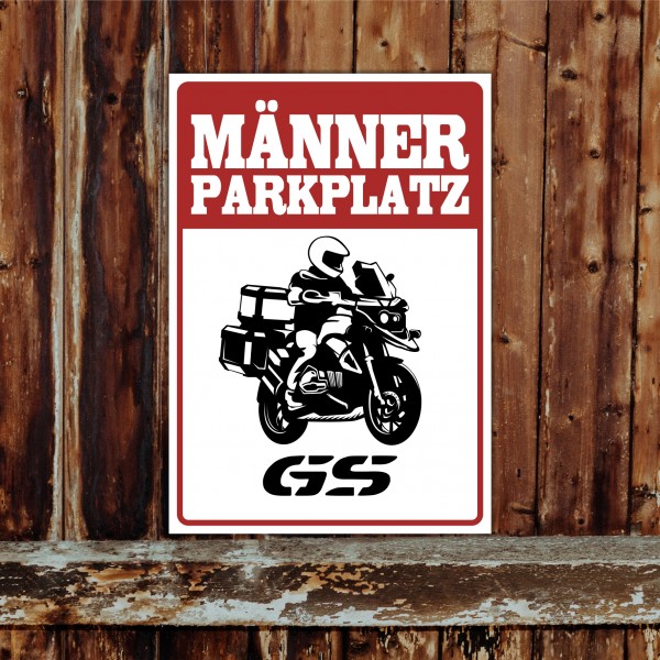 Motorrad Privatparkplatz parken verboten. Privatparkplatz Privatgrundstück Hinweisschild Parkplatz lustig freihalten