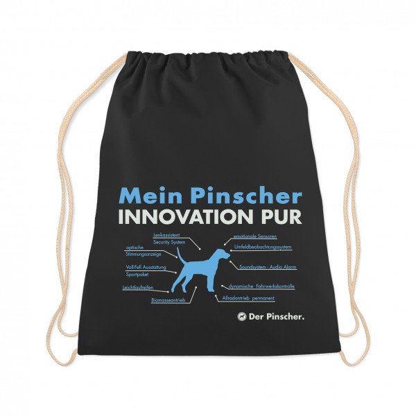 Deutscher Pinscher Turnbeutel Innovation Hundemotiv German Pinscher Dog Schwarz