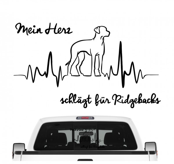 Rhodesian Ridgeback RR Löwenhund Liondog African Lion Boy Girl Dog Hundeaufkleber Herz AUTOAUFKLEBER Aufkleber
