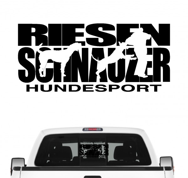 Riesenschnauzer Hundesport Auto Aufkleber Hund Folie Münchner Russian Bear