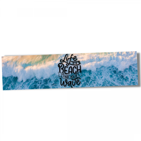 Life is a beach Nautic Schild wave Wellen Spruch Türschild Warnschild Metallschild Ocean Sea