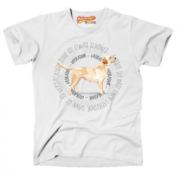 LABRADOR UNISEX T-SHIRT CIRCLE Watercolor by SIVIWONDER