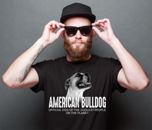 American Bulldog USA Amerikanische Bulldogge Old Country Bulldog Dog cool Leute lustig Shirt T-Shirt Hundemotiv Siviwonder
