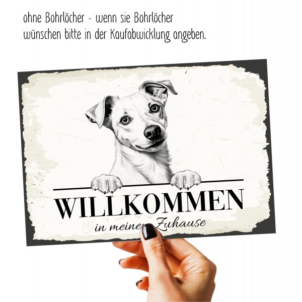 Hundeschild Willkommen Zuhause Jack Russell Terrier Schild