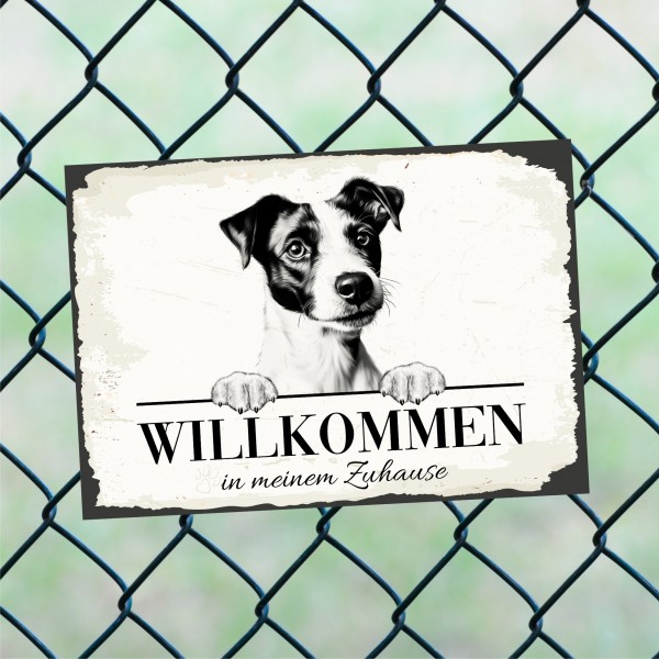 Hundeschild Willkommen Zuhause Jack Russell Terrier Schild