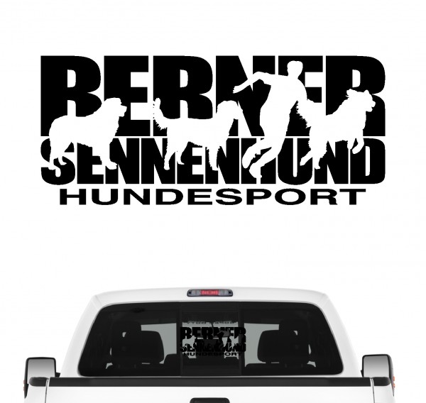 Berner Sennenhund Hundesport Autoaufkleber Hund Folie Aufkleber Bernese Mountain