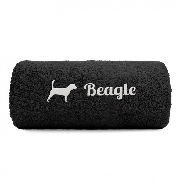 Beagle Handtuch Pfoten Hundemotiv Stickerei Deluxe