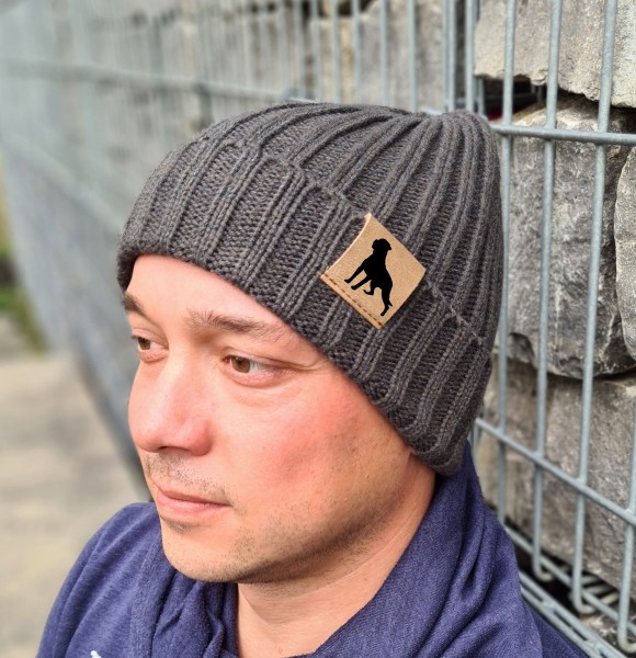 Strickmütze "Rottweiler Rottie" Beanie Mütze Urban Witzig Spruch Warm Winter Herbst Farben