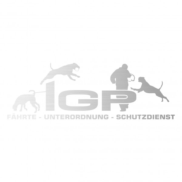Aufkleber Hundemotiv Rasse IGP IPO Begleithund Prüfung Internationale Prüfungsordnung Gebrauchshudeprüfung Fährte Schutzdienst U