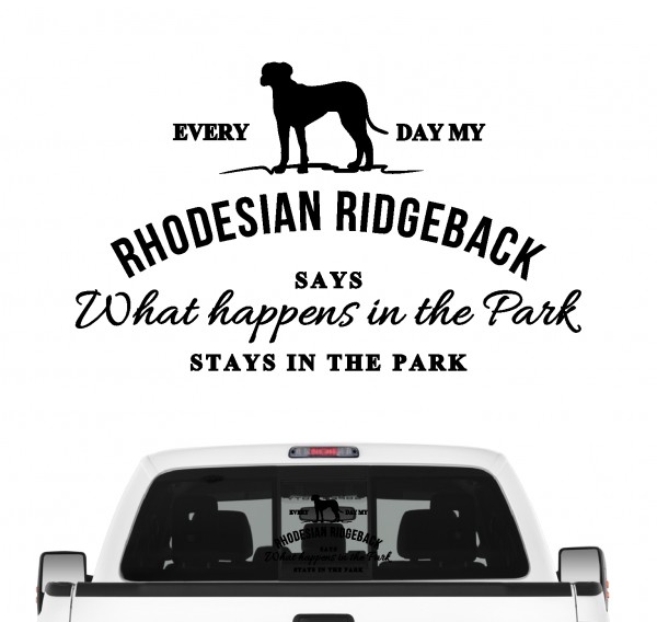 Rhodesian Ridgeback Vintage Hundeaufkleber Hundemotiv Auto Folie RR Löwenhund