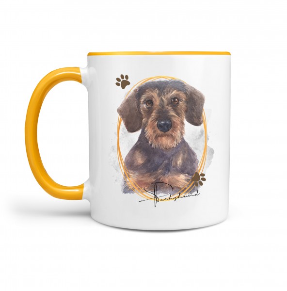 Rauhaardackel Dackel Dachshund TASSE SIGNATURE DOGS Motiv