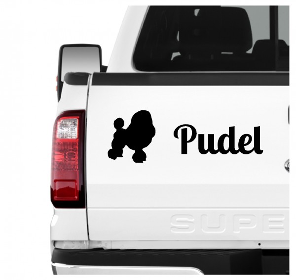 Pudel Pudle Poodle Caniche Barbone Großpudel Zwergpudel Dog 3er Set AUTOAUFKLEBER Aufkleber Hunde Hundemotiv by SIVIWONDER