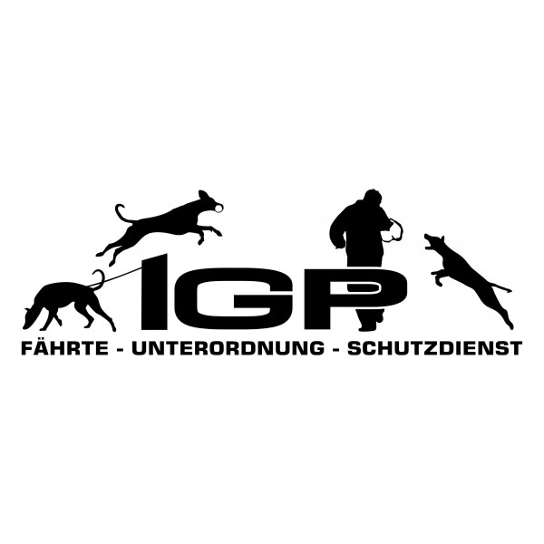 Aufkleber Hundemotiv Rasse IGP IPO Begleithund Prüfung Internationale Prüfungsordnung Gebrauchshudeprüfung Fährte Schutzdienst U