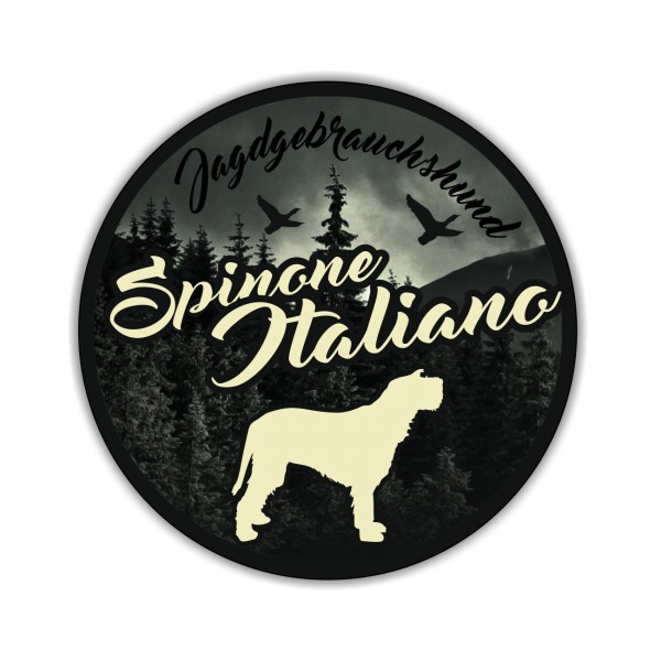 Spinone Italiano Vorstehhund Italian Griffon Jäger Jagdhund Aufkleber Digitaldruck Motiv