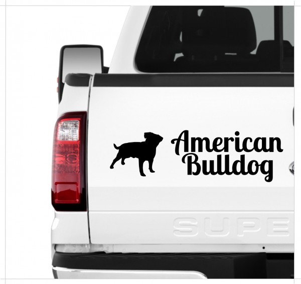 American Bulldog Amerikanische Bulldogge USA Old Country Bulldog Dog 3er Set AUTOAUFKLEBER Aufkleber Hunde Hundemotiv by SIVIWONDER