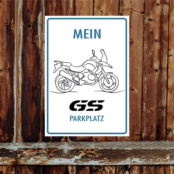 Motorrad Privatparkplatz parken verboten. Privatparkplatz Privatgrundstück Hinweisschild Parkplatz freihalten - Parkverbot