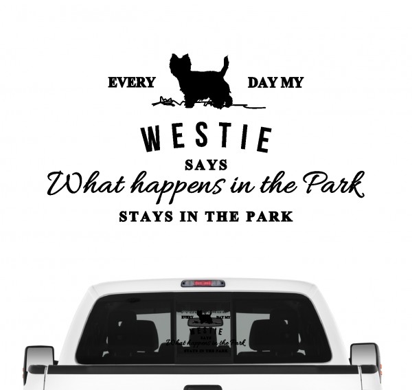 Westie Vintage Hundeaufkleber Hundemotiv FolieWest Highland White Terrier Roseneath Westy
