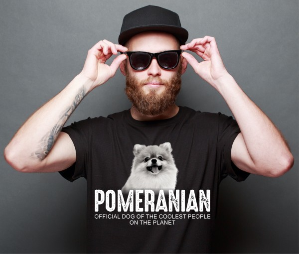 Pomeranian Pom Zwergspitz Pompom Deutsche Spitze Dog cool Leute lustig Shirt T-Shirt Hundemotiv Siviwonder