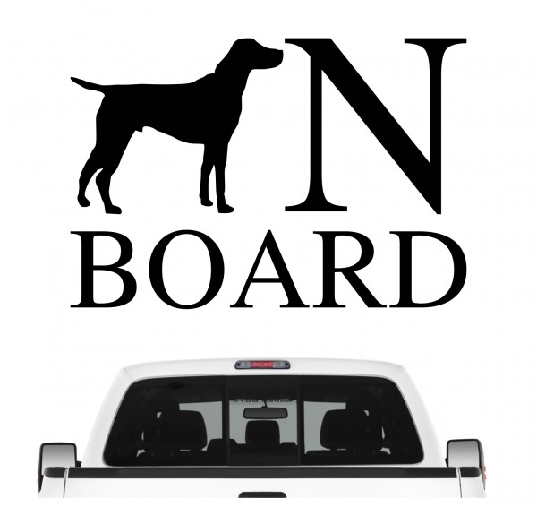 Deutsch Kurzhaar Board Auto Aufkleber Hund Folie Wandtattoo Tattoo Sticker DK Deutscher kurzhaariger Vorstehhund German Shorthaired Pointer Jagdhund Jäger