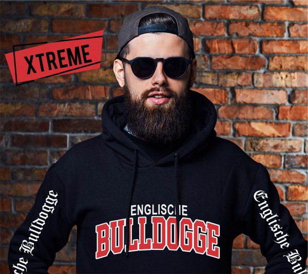Englische Bulldogge Bully English Bulldog Dog Hoodie Unisex Sweatshirt Extreme Hundemotiv