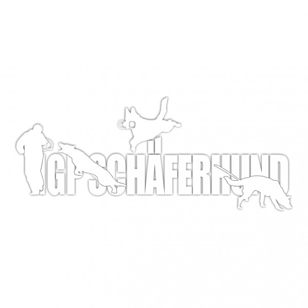 Aufkleber Hundemotiv Rasse IGP IPO Begleithund Prüfung Internationale Prüfungsordnung Gebrauchshudeprüfung Fährte Schutzdi
