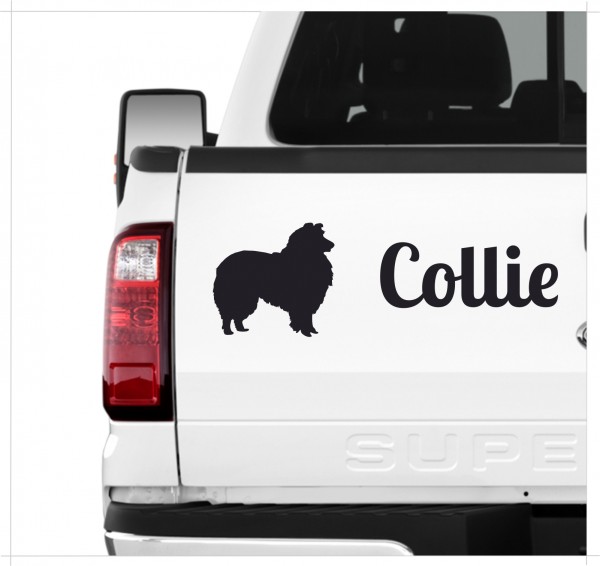 Collie Langhaarcollie Langhaar Lassie Schottischer Schäferhund Dog 3er Set AUTOAUFKLEBER Aufkleber Hunde Hundemotiv by SIVIWONDER