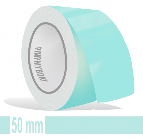 Zierstreifen blau 50mm pastelltürkis lichtgrün hellblau in in 10 m Länge für Auto Boot Klebeband Dekorstreifen Tuningstreifen Autofolie Siviwonder