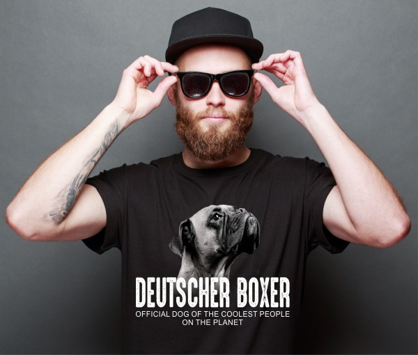 Deutscher Boxer Hund Dog cool Leute lustig Shirt T-Shirt Hundemotiv Siviwonder
