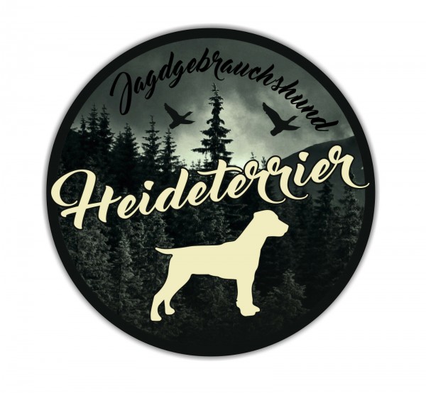 Heideterrier Terrier Jäger Jagdhund Aufkleber Digitaldruck Motiv