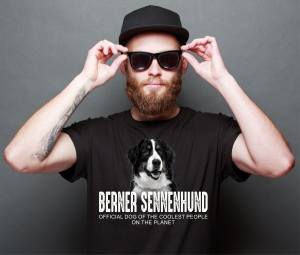 Berner Sennenhund Sennen Bernese Cattle Dog Mountain Schweiz Dog cool Leute lustig Shirt T-Shirt Hundemotiv Siviwonder
