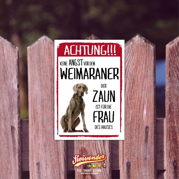 SchildZaun_Weimaraner1