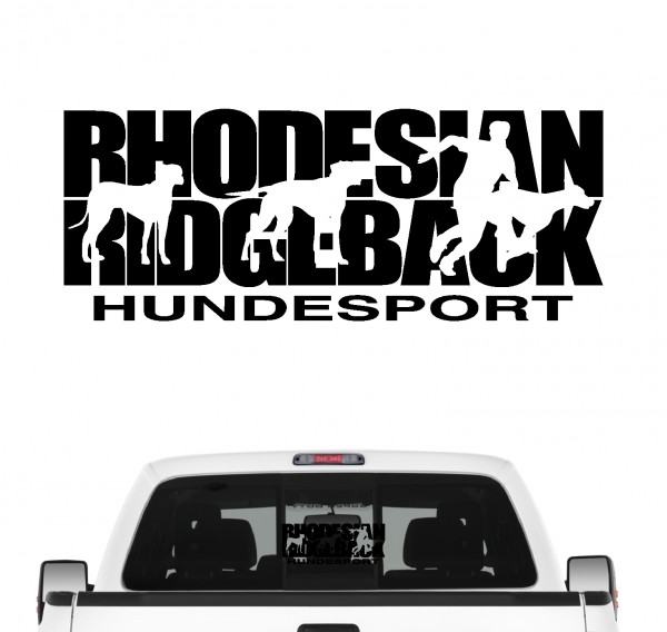 Rhodesian Ridgeback Hundesport Auto Aufkleber Hund Folie RR Löwenhund African