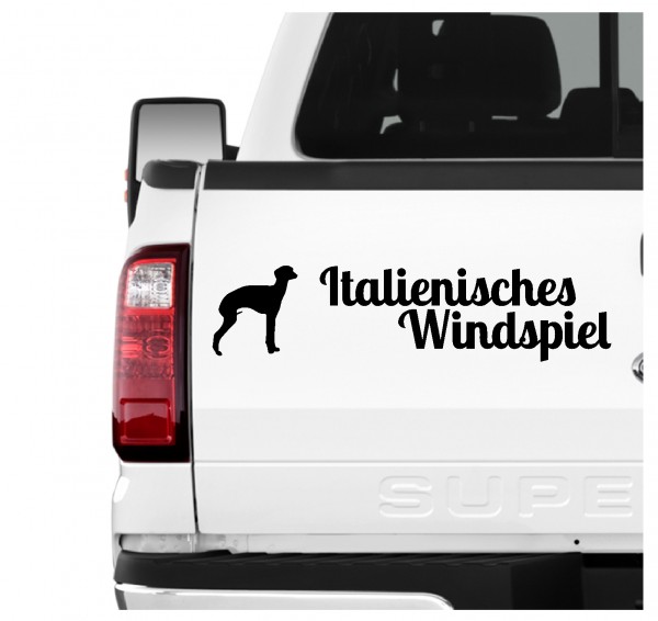 Italienisches Windspiel Italian Greyhound Piccolo Levriero Italiano Dog 3er Set AUTOAUFKLEBER Aufkleber Hunde Hundemotiv by SIVIWONDER