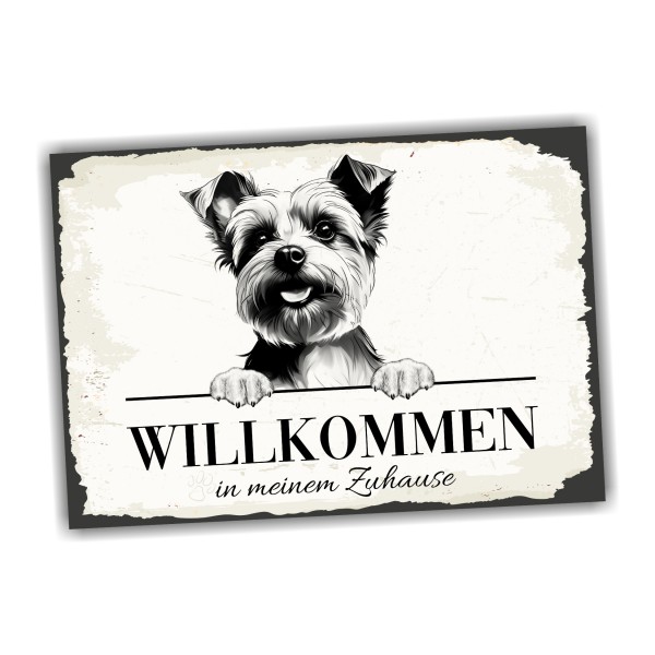Hundeschild Willkommen Zuhause Yorkshire Terrier Yorkie