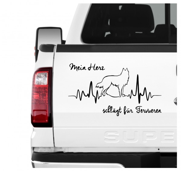 Tervueren Belgischer Schäferhund Belgian Tervueren Hundeaufkleber Herz AUTOAUFKLEBER Aufkleber Hunde