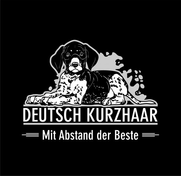 Deutsch Kurzhaar DK Deutscher kurzhaariger Vorstehhund German Shorthaired Pointer Jagdhund Jäger mit Abstand Maske Mund Nasenschutz Behelfsmaske funny Sprüche by Siviwonder