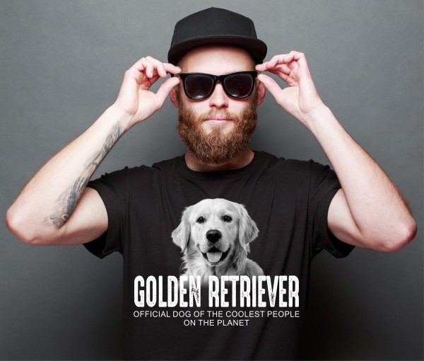 Golden Retriever Goldie Dog cool Leute lustig Shirt T-Shirt Hundemotiv Siviwonder